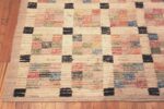 Corner Of Contemporary Central Asian Geometric Colorful Area Rug 11411 by Nazmiyal Antique Rugs