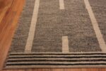 Corner Of Large Chic Contemporary Brown Central Asian Rug 11816 by Nazmiyal Antique Rugs