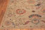 Corner Of Modern Turkish Oushak Design Area Rug 11386 by Nazmiyal Antique Rugs