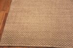 Corner Of Neutral Color Modern Central Asian Area Rug 11717 by Nazmiyal Antique Rugs