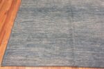Corner Of Trending Blue Abstract Contemporary Area Rug 11510 by Nazmiyal Antique Rugs