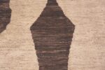 Detail Of Earthy Tones Modern Central Asian Area Rug 11644 by Nazmiyal Antique Rugs