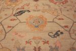 Detail Of Modern Turkish Oushak Design Area Rug 11386 by Nazmiyal Antique Rugs