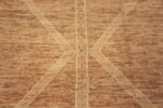 Details Of Minimalist Tribal Primitive Design Rust Tones Modern Area Rug 11344 by Nazmiyal Antique Rugs
