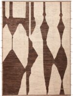 Earthy Tones Modern Central Asian Area Rug 11644 by Nazmiyal Antique Rugs