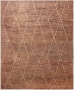 Large Brown Tribal Moroccan Style Contemporary Area Rug 11743 by Nazmiyal Antique Rugs