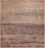 Large Decorative Brown Tones Contemporary Rug 11789 by Nazmiyal Antique Rugs