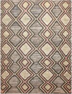 Large Diamond Design Modern Central Asian Area Rug 11776 by Nazmiyal Antique Rugs