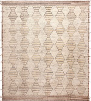 Large Geometric Central Asian Rug 11742 by Nazmiyal Antique Rugs
