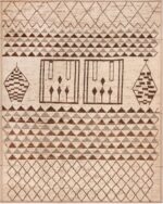 Large Geometric Tribal Berber Design Modern Area Rug 11870 by Nazmiyal Antique Rugs