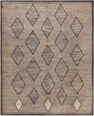 Luxurious Decorative Diamond Design Modern Large Area Rug 11738 by Nazmiyal Antique Rugs