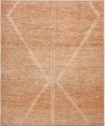 Minimalist Tribal Primitive Design Rust Tones Modern Area Rug 11344 by Nazmiyal Antique Rugs