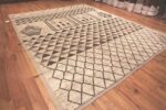 Side Of Large Geometric Tribal Berber Design Modern Area Rug 11870 by Nazmiyal Collection