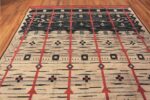 Side Of Stylish Mid Century Modern Design Contemporary Rug 11456 by Nazmiyal Antique Rugs