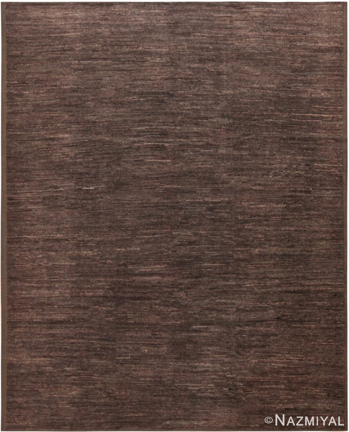 Brown Tone Minimalist Contemporary Area Rug 11533 by Nazmiyal Antique Rugs