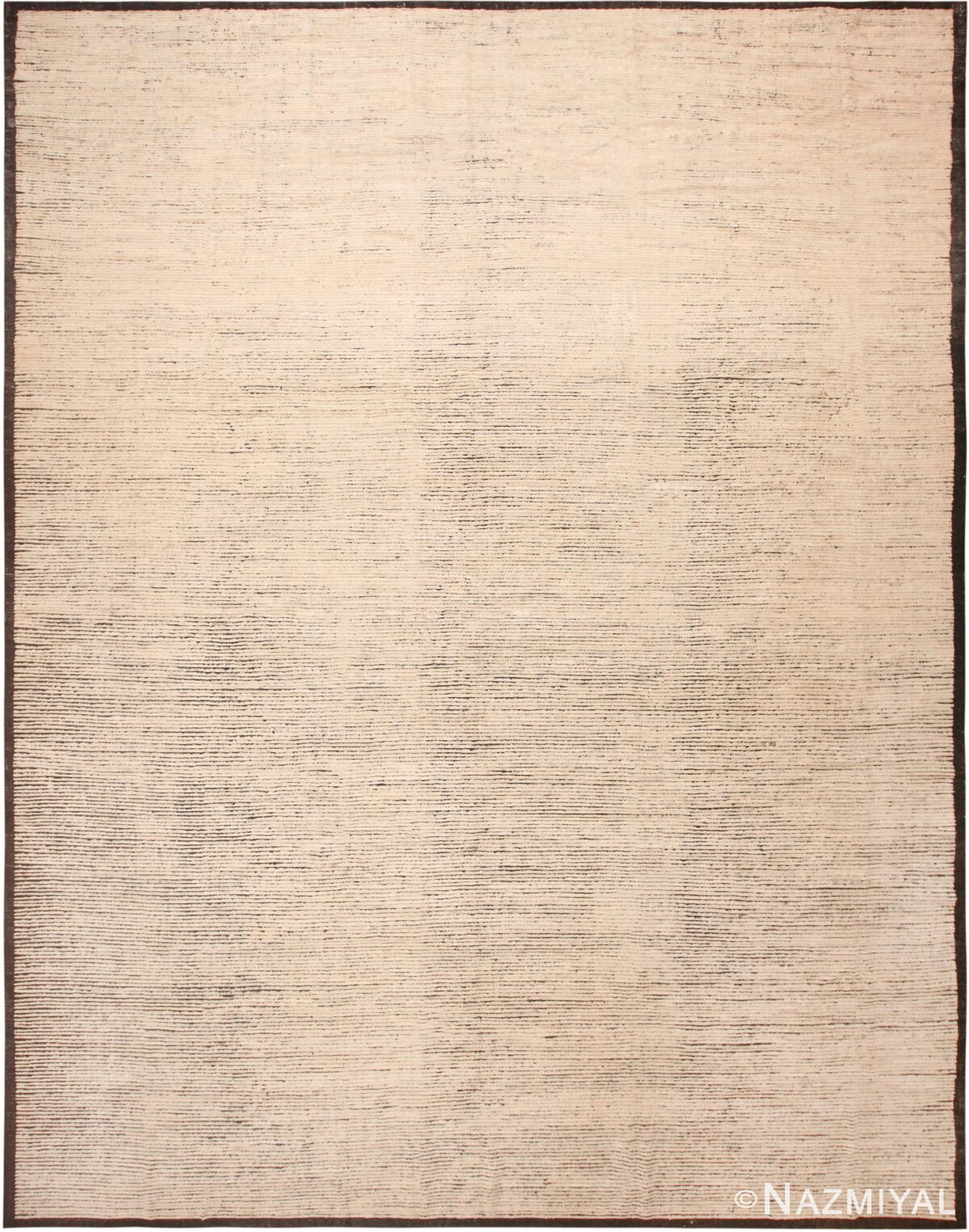 Large Cream Tones Modern Chic Area Rug 11843 by Nazmiyal Antique Rugs