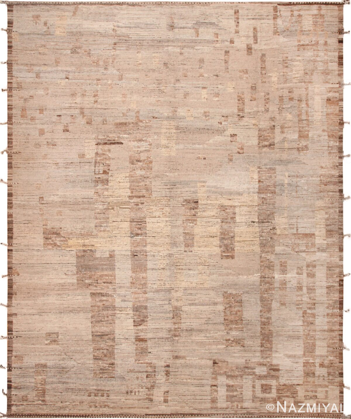 Large Earthy Tones Trendy Modern Area Rug 11783 by Nazmiyal Antique Rugs
