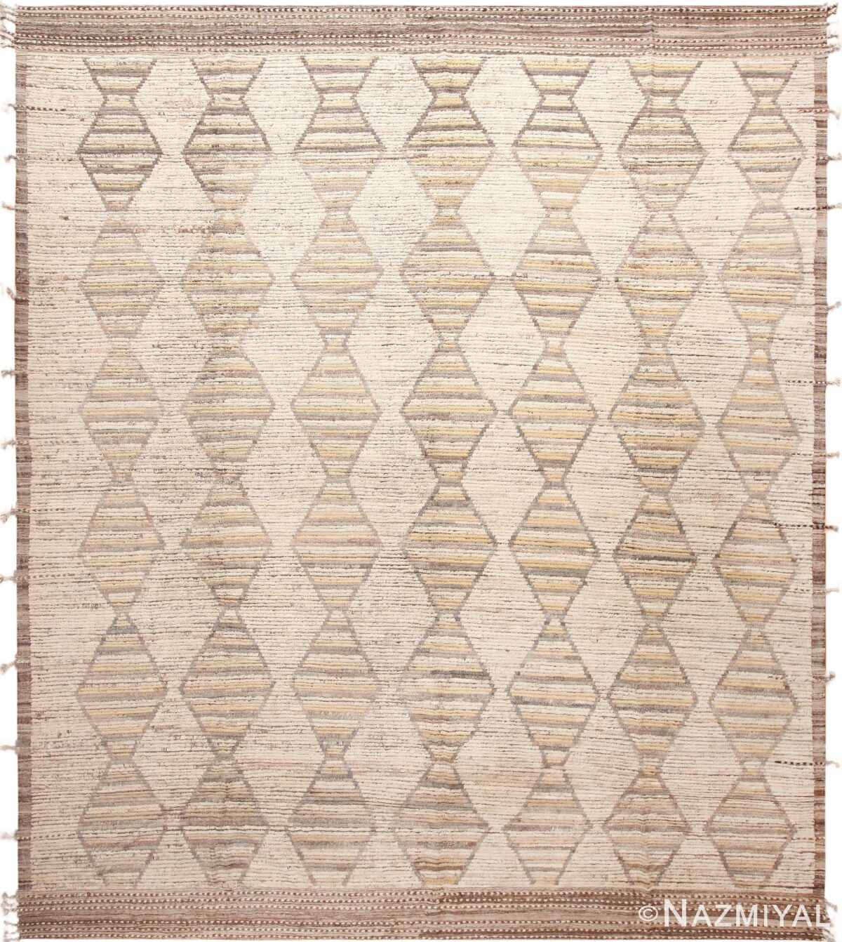 Large Geometric Central Asian Rug 11742 by Nazmiyal Antique Rugs