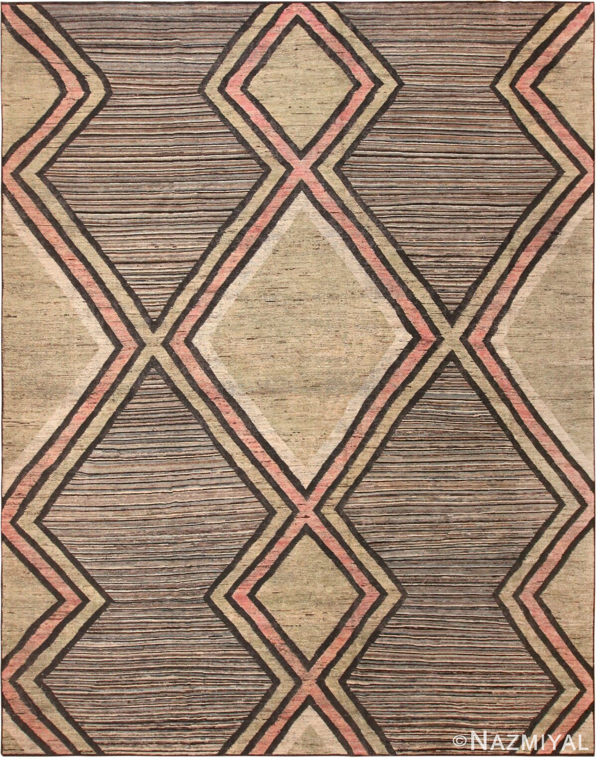 Large Geometric Contemporary Area Rug 11695 by Nazmiyal Antique Rugs