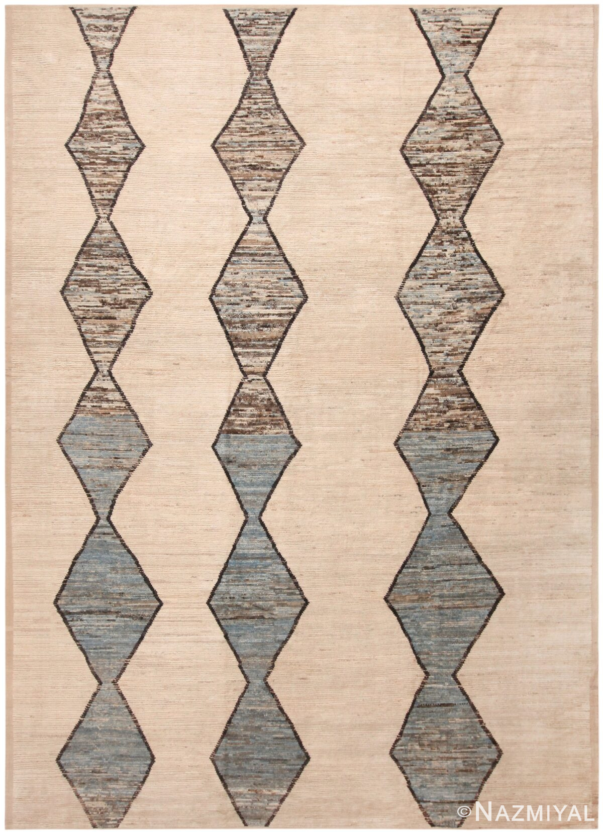 Large Geometric Tribal Design Decorative Contemporary Area Rug 11687 by Nazmiyal Antique Rugs