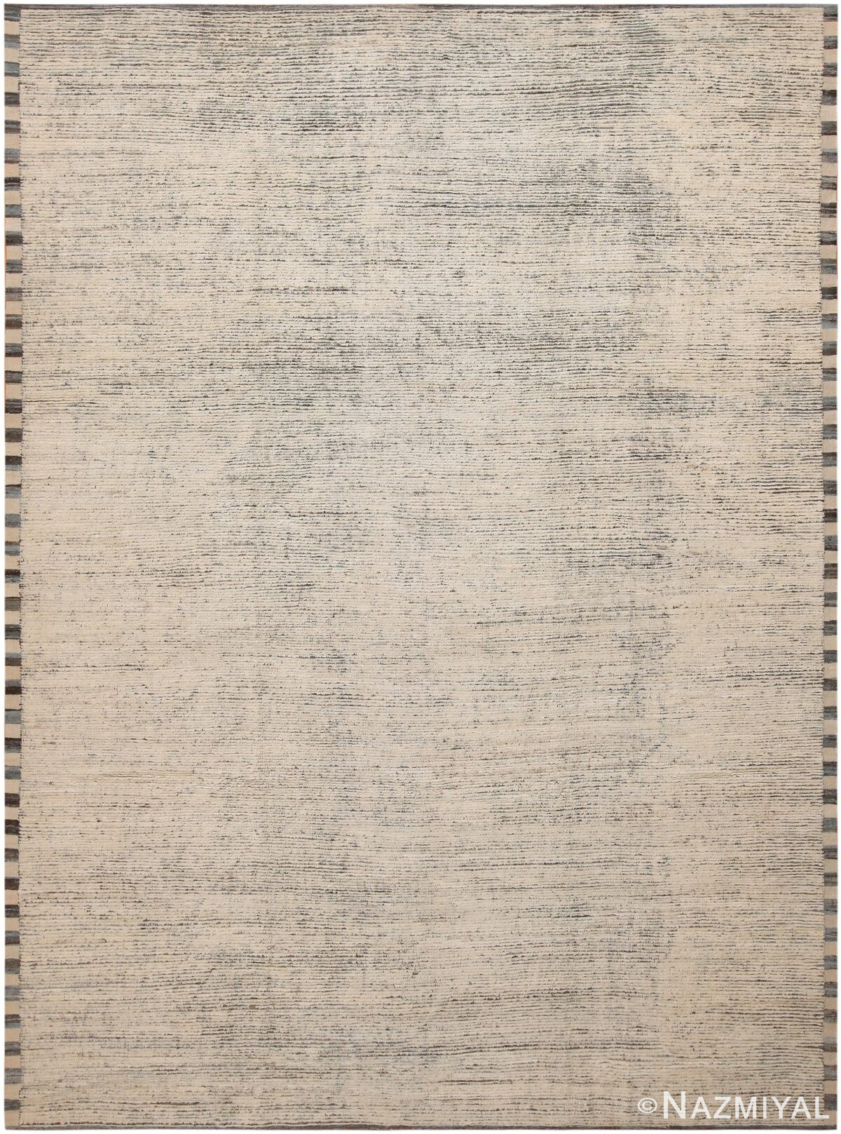 Neutral Color Decorative Contemporary Chic Modern Area Rug 11479 by Nazmiyal Antique Rugs
