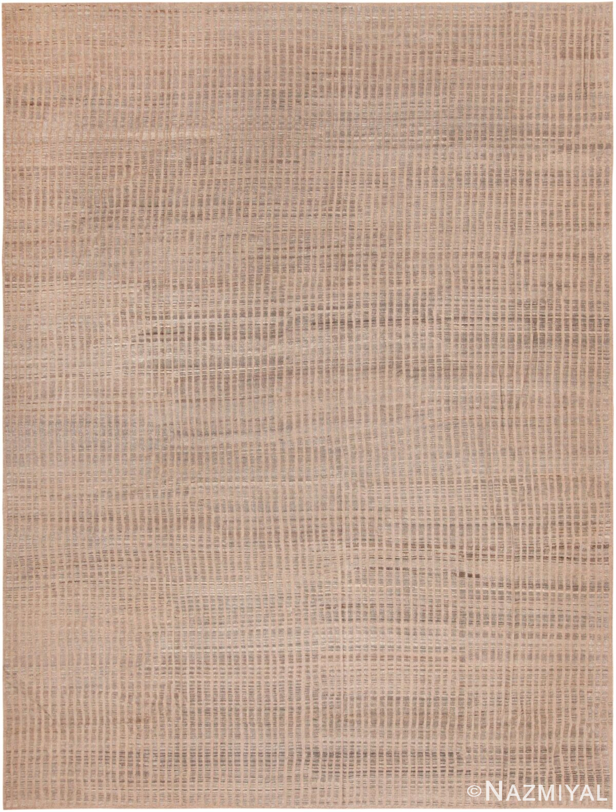Room Size Decorative Modern Cream Rug 11635 by Nazmiyal Antique Rugs