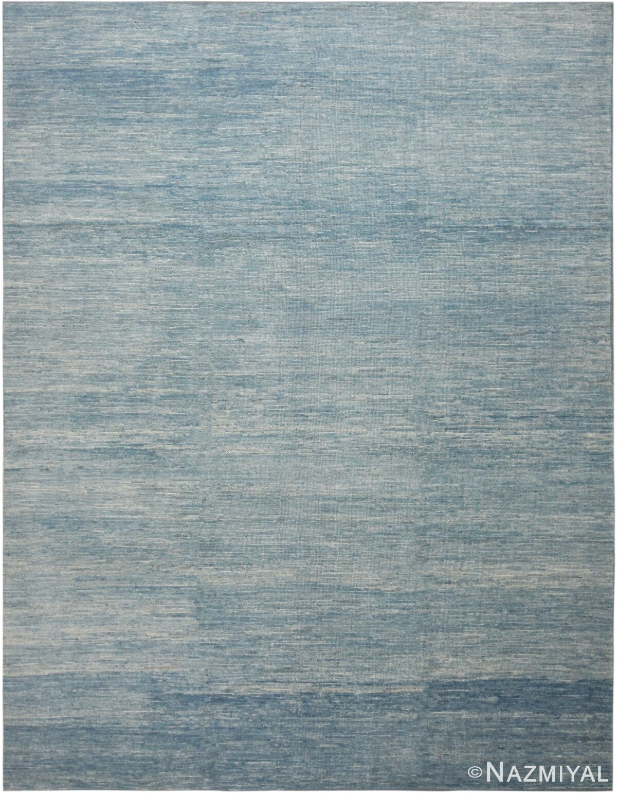 Trending Blue Abstract Contemporary Area Rug 11510 by Nazmiyal Antique Rugs