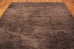 Whole View Of Abstract Earthy Tone Modern Contemporary Central Asian Rug 11534 by Nazmiyal Collection