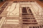 Whole View Of Tribal Primitive Design Central Asian Rug 11782 by Nazmiyal Antique Rugs