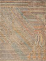 Artistic Handmade Abstract Contemporary Modern Area Rug 11238 by Nazmiyal Antique Rugs