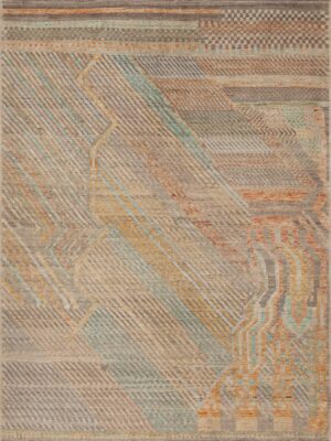 Artistic Handmade Abstract Contemporary Modern Area Rug 11238 by Nazmiyal Antique Rugs