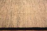 Border Of Large Cream Tones Modern Chic Area Rug 11843 by Nazmiyal Antique Rugs