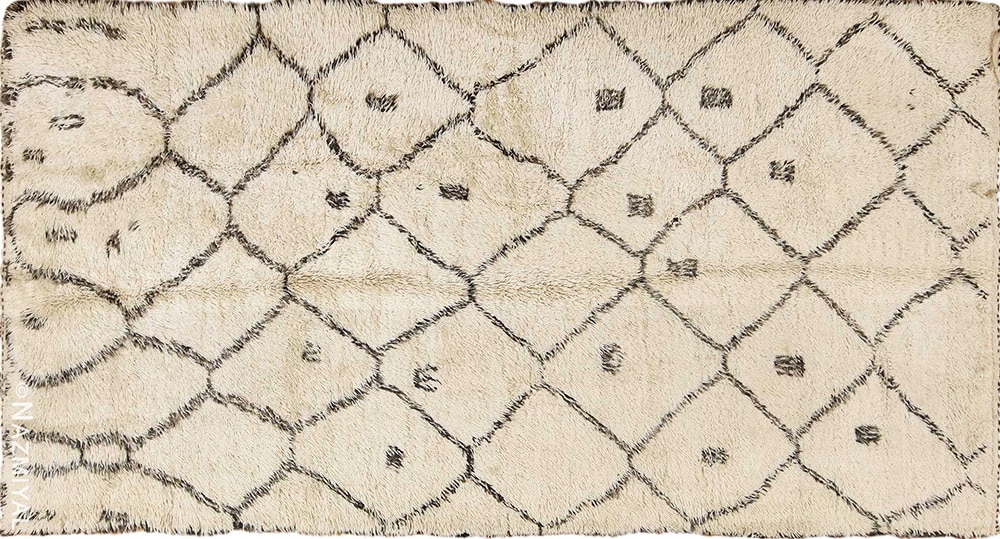 A classic example of a Moroccan Beni Ourain Rug A classic example of a Moroccan Beni Ourain Rug #49875 from Nazmiyal Antique Rugs