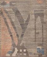 Contemporary Handmade Wool Modern Abstract Area Rug Contemporary Handmade Wool Modern Abstract Area Rug 11653 by Nazmiyal Antique Rugs