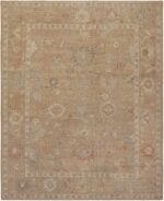 Earthy Tones Modern Turkish Oushak Style Area Rug 11334 by Nazmiyal Antique Rugs