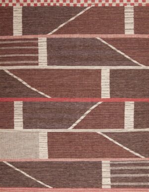 Geometric Contemporary Swedish Mid-Century Modern Design Flatwoven Kilim Rug 72537 by Nazmiyal Antique Rugs