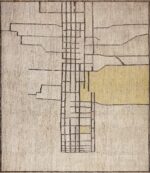 Handmade Modern Abstract Tribal Contemporary Wool Pile Area Rug 11686 by Nazmiyal Antique Rugs