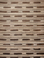 Large Modern Contemporary Flat Woven Brown Geometric Kilim Area Rug 11838 by Nazmiyal Antique Rugs