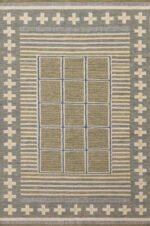 Mid-Century Modern Geometric Swedish Scandinavian Design Contemporary Flatweave Kilim Rug 72544 by Nazmiyal Antique Rugs