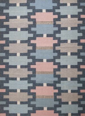 Mid-Century Scandinavian Modern Contemporary Swedish Design Flatwoven Kilim Rug 72539 by Nazmiyal Antique Rugs