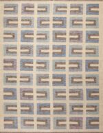 Mid-Century Modern Geometric Scandinavian Swedish Design Flatweave Kilim Contemporary Area Rug 72541 by Nazmiyal Antique Rugs