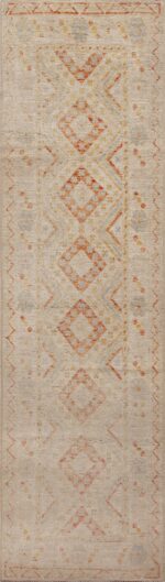 Modern Contemporary Tribal Geometric Rustic Hallway Runner Rug 11045 by Nazmiyal Antique Rugs
