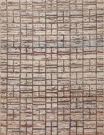 Modern Geometric Grid Design Wool Pile Handmade Contemporary Area Rug 11468 by Nazmiyal Antique Rugs