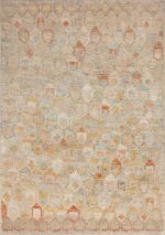 Modern Rustic Tribal Geometric Honeycomb Design Area Rug 11331 by Nazmiyal Antique Rugs