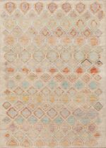 Rustic Geometric Small Size Modern Contemporary Area Rug 11073 by Nazmiyal Antique Rugs