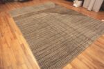 Side Of Modern Trending Primitive Design Earthy Tones Area Rug 11620 by Nazmiyal Antique Rugs