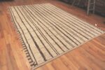 Side Of Tribal Stripe Design Contemporary Rug 11598 by Nazmiyal Antique Rugs