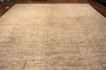 Top Of Large Cream Tones Modern Chic Area Rug 11843 by Nazmiyal Antique Rugs
