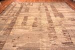 Top Of Large Earthy Tones Trendy Modern Area Rug 11783 by Nazmiyal Antique Rugs