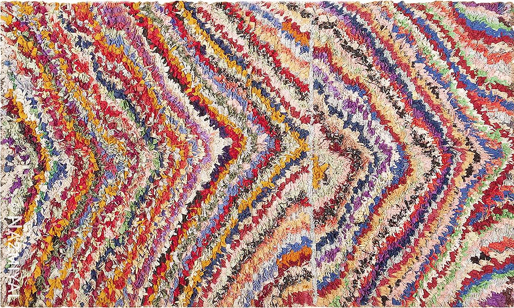 Vintage Moroccan Boucherouite Rug Vintage Moroccan Boucherouite Rug #42825 by Nazmiyal